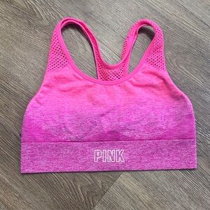 PINK Victoria's Secret Heathered Sports Bra